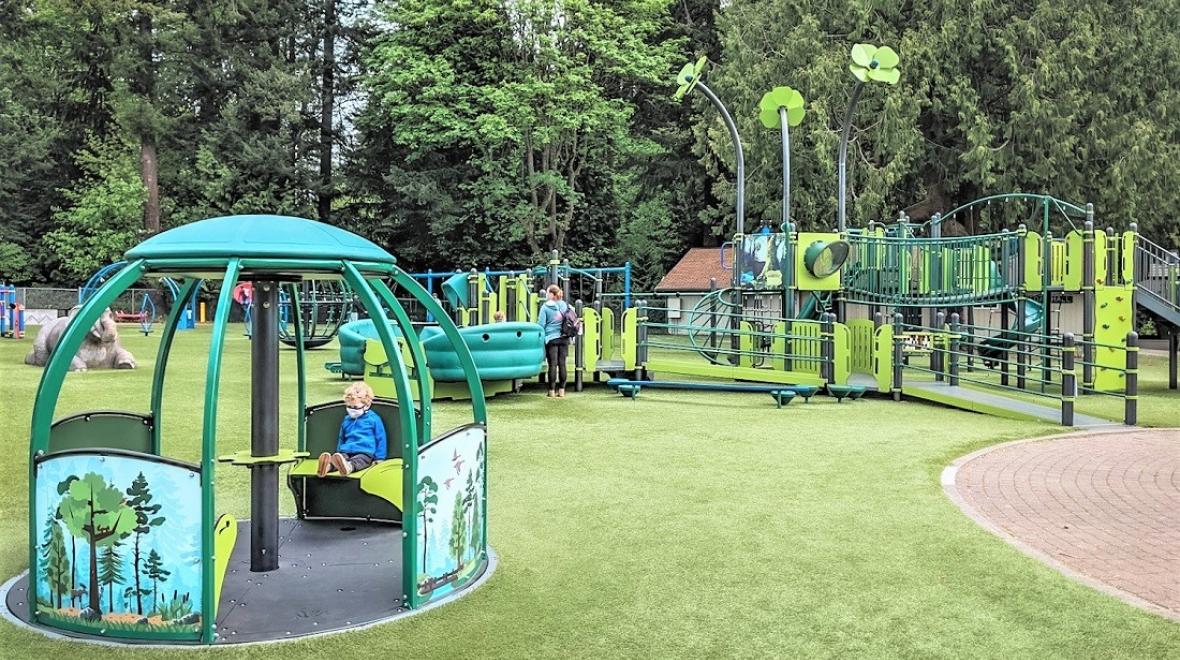 Forest Park Playground In Everett Delivers Inclusive Fun For Kids Of ...